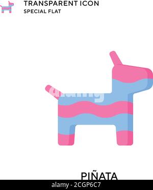 Piñata vector icon. Flat style illustration. EPS 10 vector. Stock Vector