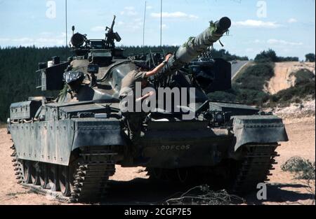 BRITISH ARMY Kampfpanzer Chieftain/ Main Battle Tank Chieftain Stock Photo