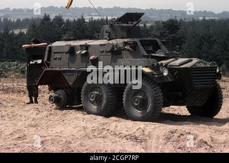 BRITISH ARMY Truppentransportpanzer Saracen / Armoured Personnel Carrier APC FV603 Saracen Stock Photo