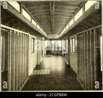 . The Street railway journal . ONE OF FIFTY NEW TRAIL CARS FOR THE ELEVATED DIVISION CF THE INTERBOROUGH RAPID TRANSIT COMPANY The baggage and express car, interior and exterior views ofwhich are shown, is 42 ft. over all and is without platforms.There are two doors on each side of the car, so that loadingand unloading is facilitated, and it is not necessary to keep apassage clear the whole length of the car. There is also amplewindow space, the windows being protected from the inside byiron guards. At each end of the car is a partition rail of iron. AN INTERIOR ,IEW OF THE BAGGAGE AND EXPRESS Stock Photo