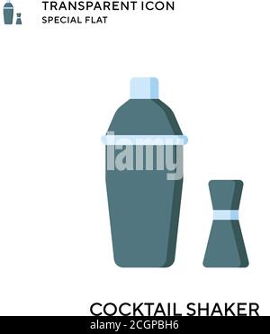 Cocktail shaker vector icon. Flat style illustration. EPS 10 vector. Stock Vector