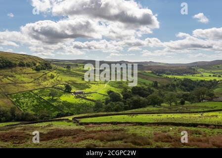 Countryside near Three Shires Head, Axe Edge Moor, Peak District, England. Stock Photo