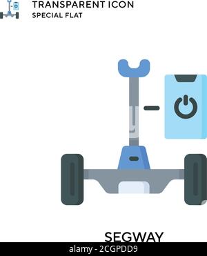 Segway vector icon. Flat style illustration. EPS 10 vector. Stock Vector