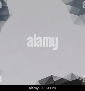 Grey Triangular Designs Low Poly Geometric Polygonal Background Vector Illustration Stock Vector