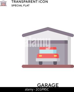 Large garage icon, flat style Stock Vector Image & Art - Alamy