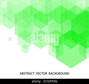 Green geometric background. Abstract background. Business vector. Geometric design element. Hexagon. eps 10 Stock Vector