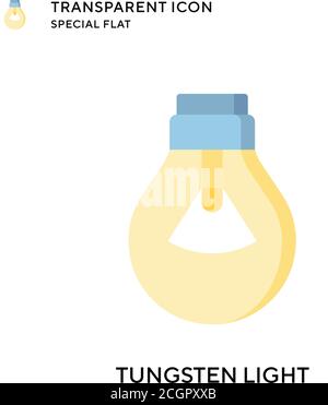 Tungsten light vector icon. Flat style illustration. EPS 10 vector. Stock Vector
