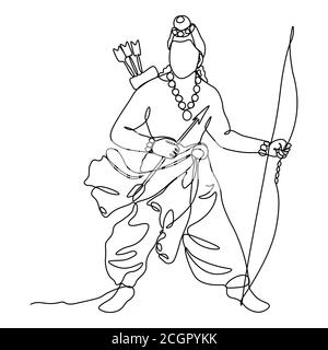 How to draw Lord Ram - YouTube