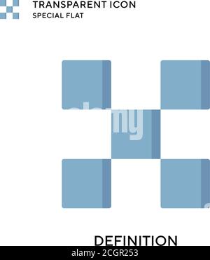 Definition vector icon. Flat style illustration. EPS 10 vector. Stock Vector