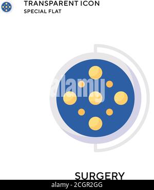 Surgery vector icon. Flat style illustration. EPS 10 vector. Stock Vector