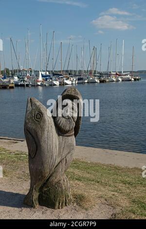 sculpture at the marina, Rerik, Mecklenburg-West Pomerania, Germany Stock Photo