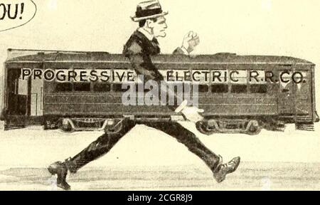 . Electric railway journal . Grip Nuts After New Fieldsto Conquer Seventy-five per cent, of the railroads now use grip nuts onlocomotives, cars, frogs and crossings, on points of applicationsubject to greatest vibration, with entire satisfaction. GripNuts can be reapplied without injury to the threads of the bolt. The Reason Grip Nuts Lock Each bar of steel has an arch running through the center ofit. This nut is blanked out and threaded through this arch,after which it is accurately gauged, then deflected by pressureupon the crown of the arch by automatic machinery, thus pro-ducing a locking Stock Photo