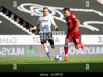 Pride Park, Derby, East Midlands. 12th Sep, 2020. English Championship Football, Derby County versus Reading; Credit: Action Plus Sports/Alamy Live News Stock Photo