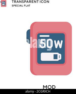 Mod vector icon. Flat style illustration. EPS 10 vector. Stock Vector