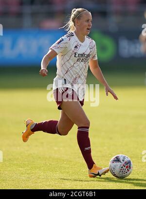 Arsenal's Beth Mead in action during the Barclays FA WSL match at The Chigwell Construction Stadium, London. Stock Photo