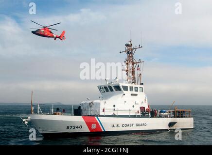 United States Coast Guard Cutters District 11 Los Angeles Long Beach Sector Stock Photo