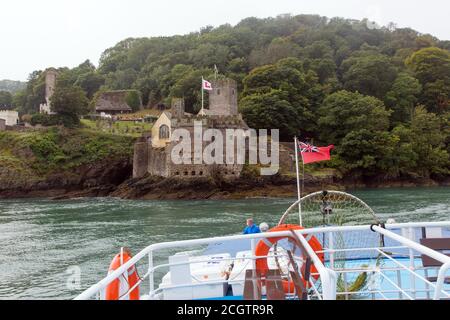 Dartmouth Castle a 14th century artillery fort  and St Petroc's Church, Dartmouth, Devon, England, United Kingdom. Stock Photo