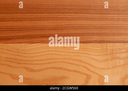 The structure of natural ash wood, tinted oak. Hardwood. Creative vintage background. Imitation of aging. Stock Photo