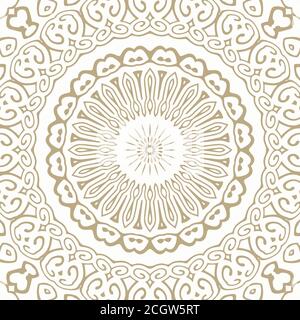 Oriental Seamless Vector Pattern - Repeating ornament for textile, wraping paper, fashion etc. Stock Vector