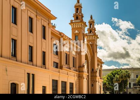 BARI, ITALY - SEPTEMBER 1, 2020: light is enlightening Margherita theater in Bari Stock Photo