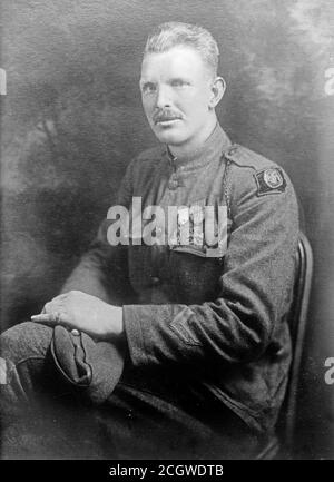 Alvin Cullum York (1887 – 1964), Sergeant York, was one of the most decorated United States Army soldiers of World War I Stock Photo
