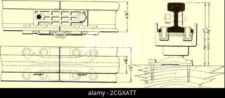 . The Street railway journal . ugh the rotary startingmotor switches on the base of the a. c. rotary panels. An in-dependent two-panel switchboard is installed for the control ofthe current to and from this apparatus. A 550-volt, d. c. motordirect connected to a Christensen air compressor, together withthe necessary controlling panel, air reservoir, etc., completesthe signal equipment installed in the sub-stations. TUNNEL AND STATION LIGHTING The incandescent lighting for the passenger stations andtunnels is arranged so as to be practically independent of thesub-station traction circuits. Inde Stock Photo