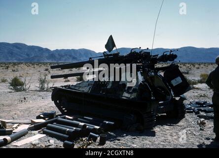 USMC M50 Ontos Light Armored Tracked Anti-Tank Vehicle M50 Ontos / United States Marine Corps leichtes Panzerabwehrfahrzeug M50 Ontos Stock Photo