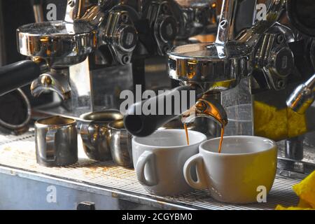 Coffee machine industrial Stock Photo