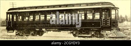 The Street railway journal INTERIOR OF CAR FOR STARK ELECTRIC RAILROAD. HIGH SPEED COMBINATION INTERURBAN CARS USED BY THE STARK ELECTRIC RAILROAD COMPANY numbers during the season from towns along th...