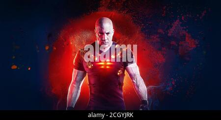 VIN DIESEL in BLOODSHOT (2020), directed by DAVE WILSON. Credit: COLUMBIA PICTURES / Album Stock Photo