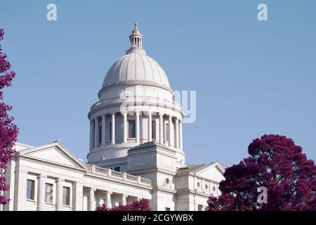 Arkansas State Capitol, the Capitol Building in Little Rock, Arkansas, USA. Stock Photo