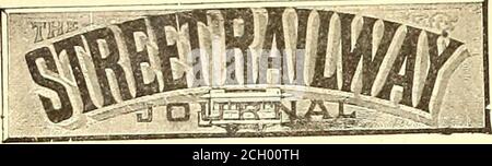 . The Street railway journal . prices. John Strong, Peoria, new patent brake. Augustus Day showed a track scraper. Cleveland Foundry showed a sample ofBowlers Patent Wheel. Michigan Stove Co., Detroit, showed twostreet car stoves. Barret Manfg. Co., Boston, Barrets newJournal Box. J. O. Haddick, Louisville, revolving carstool for drivers. A. Ballenberg, Chicago, new method forheating cars. E. Hambujer, Detroit, showed a carheater. M. M. Willson, patent brake shaft. Post & Co., Cincinnati, a variety of streetrailway appliances, notable among themtheir new center lamp, head and monitorlamps for Stock Photo