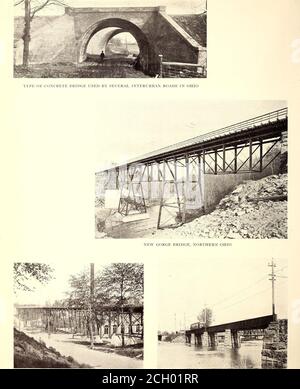 . The Street railway journal . THE FAMOUS Y CONCRETE BRIDGE AT ZANESV1LLE, OHIO Plate XXXII. BRIDGE REBUILT FROM OLD STEAM RAILROAD BRIDGE,CLEVELAND, PAINESVILLE & ASHTABULA OLENTANGY RIVER BRIDGE, COLUMBUS, DELAWARE& MARION Plate XXXIII Stock Photo