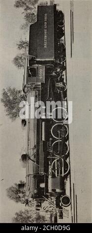 . Baltimore and Ohio employees magazine . First Standardized U. S. Locomotive Comesto Baltimore and Ohio Railroad Stock Photo