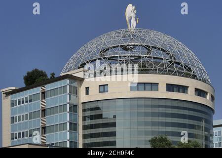 Segrate, Italy. 12th Sep, 2020. A general view shows the San Raffaele Hospital in Milan, where Italy's former ex-Prime Minister Silvio Berlusconi has been hospitalised after testing positive for the coronavirus. (Photo by Luca Ponti/Pacific Press) Credit: Pacific Press Media Production Corp./Alamy Live News Stock Photo