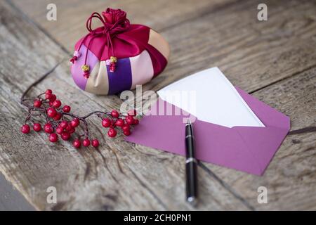 Happy new year's image of Korea,lucky bag and gift envelope Stock Photo