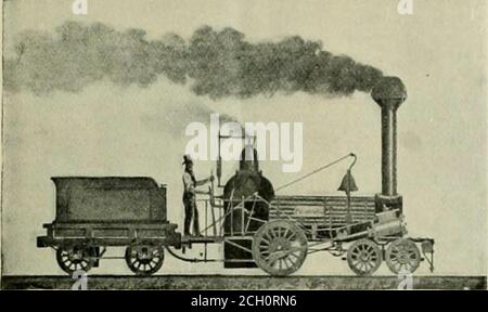 Locomotive engine 1838 Stock Photo - Alamy