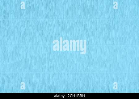 corrugated paper texture. blue cyan art paper texture. light blue paper texture with corrugated surface. abstract background Stock Photo