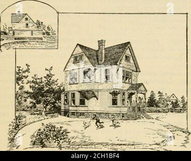 . Suburban homes on the 'Old Colony.' A directory for those who seek a suburban residence . Milton Hills. Population,about 800. The dwellings areupon high land, with command-ing and pleasant outlooks,especially attractive in sum-mer. The place is growing rapidly, and has many fine estates andcottages. The Ashmont Improvement Club gives direction to localand material interests. Prices for building lots, from sixteen centsto twenty-five cents per foot. Five per cent to six per cent on mortgages. CEDAR GROVE. A suburb of Boston, over-looking the Neponset Riverand the Blue Hills of Milton.One and Stock Photo