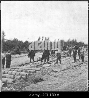 . Scientific American Volume 90 Number 16 (April 1904) . Bridge Over the Jaia River, Central Siberia. Showing Excellent Character ofMasonry Pier and Steel Superstructure. Track Laying on the Trans-Siberian Railroad; Note the Cheap, Half-Round Ties. THE TKANS-SIBEBIAN RAILWAY, © 1904 SCIENTIFIC AMERICAN, INC 3io Purification of Potable Water by Means of Ozone. The purification of potable water by means of ozoneformed the subject of an interesting lecture deliveredby Dr. G. Erlwein, of Berlin, at the forty-third annualmeeting of the German association of specialists ingas and water technology at Stock Photo