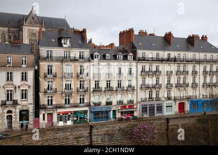 Nantes, France: 22 February 2020: Premion street Stock Photo