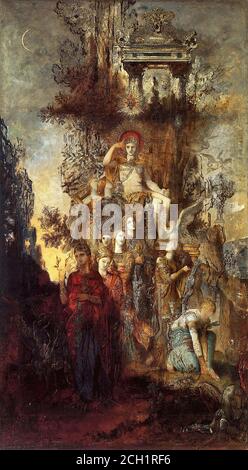 Moreau Gustave - Apollo and the Nine Muses 2 - French School - 19th and Early 20th Century Stock Photo