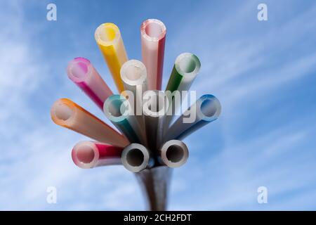 Pipes and ducts for fibre optics for high speed telecommunications Stock Photo