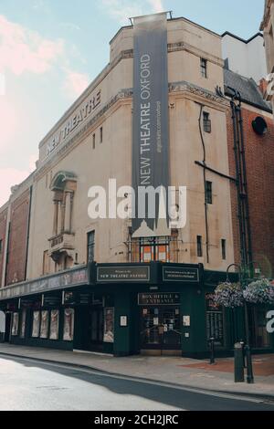 Oxford, UK - August 04, 2020: Exterior of the New Theatre, the main commercial theatre in Oxford, on a summer day.