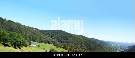 View from the Col de Bagenelles in the Vosges Mountains Stock Photo