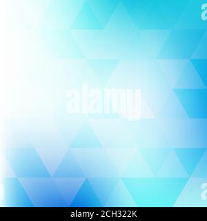Abstract geometrical pattern with bright turquoise and blue triangles. Graphic background Stock Photo