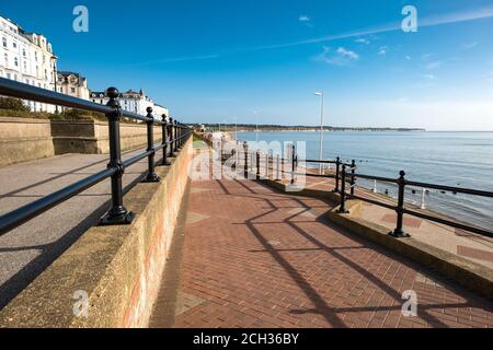 Bridlington sea front promenade Stock Photo