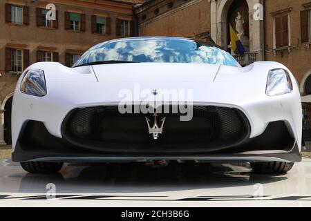 MODENA - ITALY - September 10, 2020 - Public presentation of the new Maserati MC20, front side Stock Photo