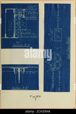 . The design of the Chicago and Northwestern Railway train shed . Stock Photo