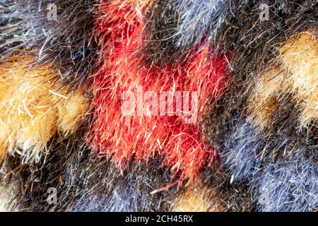 The fabric of a colorful carpet as an abstract background Stock Photo